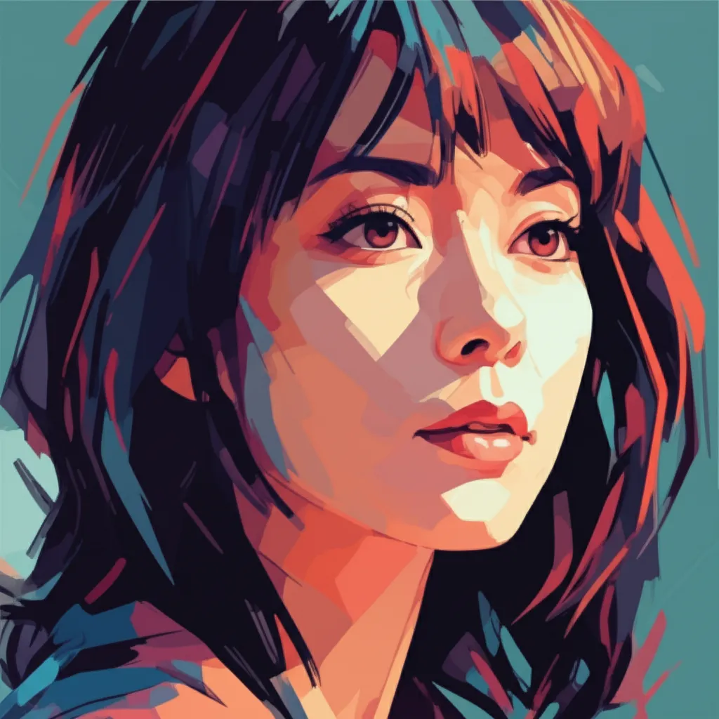 Artistic portrait of Sumi Shimamoto