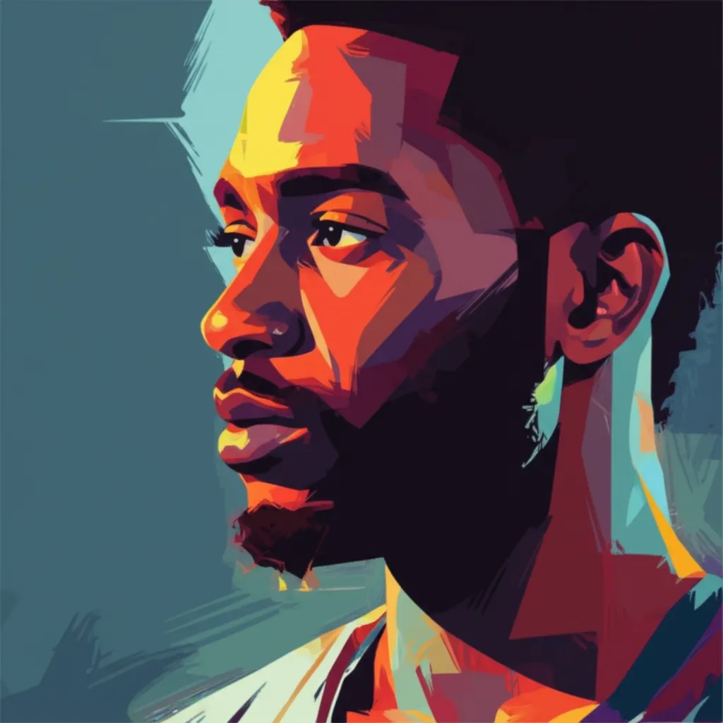 Artistic portrait of Emmanuel Affadzi