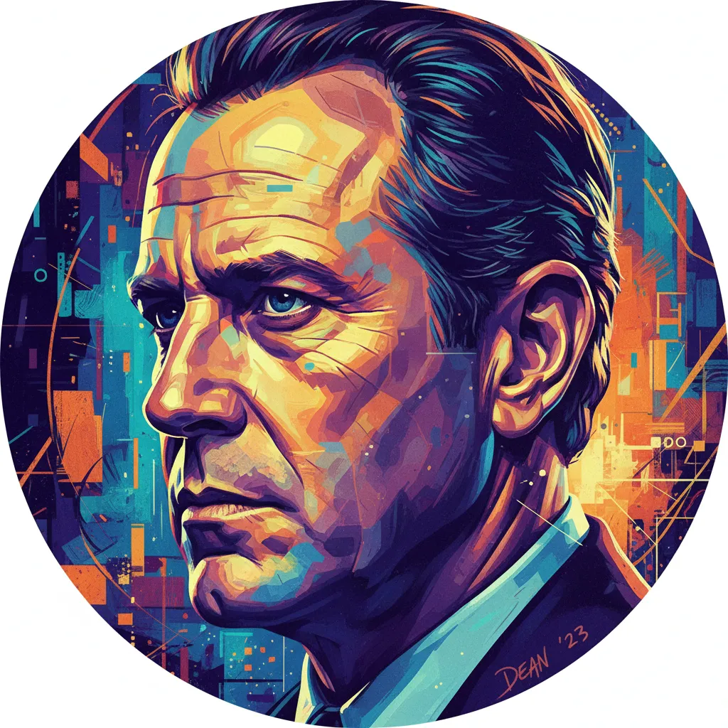 Artistic portrait of Ron Dean