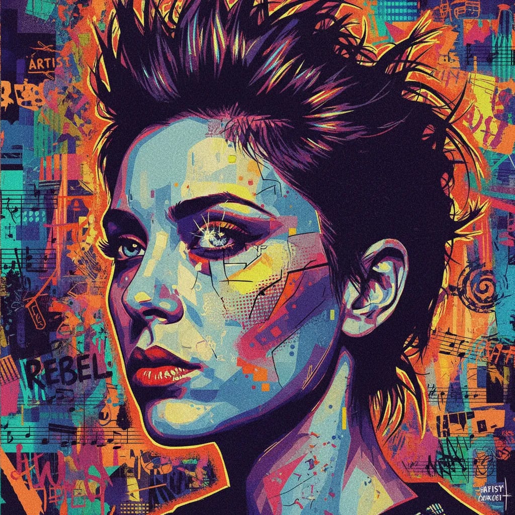 Artistic portrait of Asia Argento