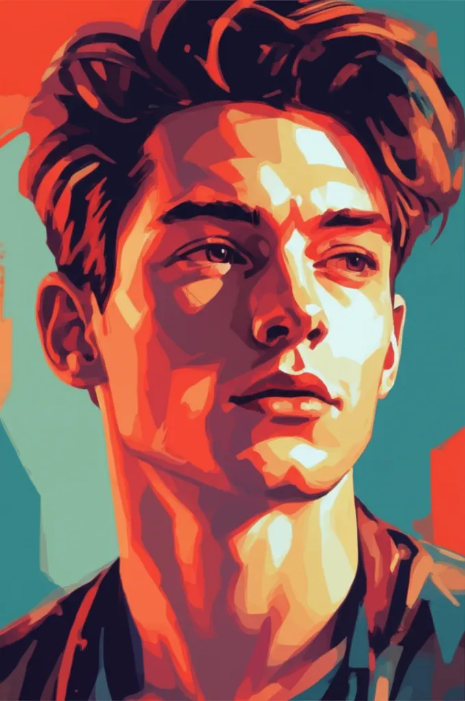 Artistic portrait of Ben Hardy