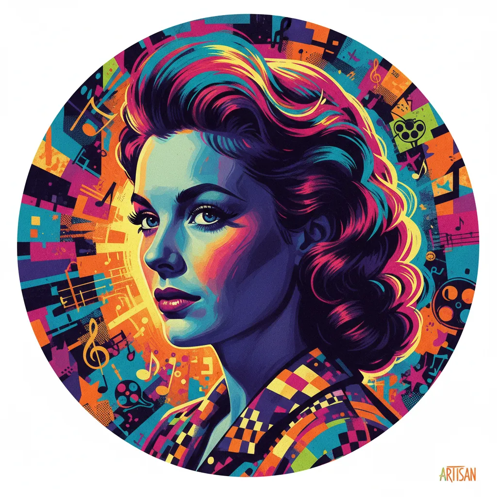 Artistic portrait of Phyllis Kirk