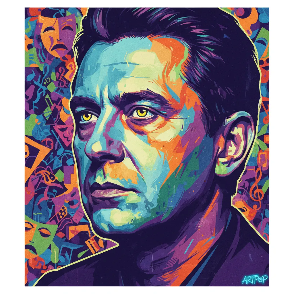 Artistic portrait of Krzysztof Globisz