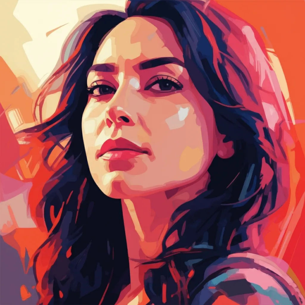 Artistic portrait of Ana López Mercado