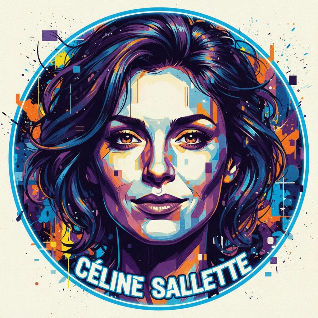 Artistic portrait of Céline Sallette