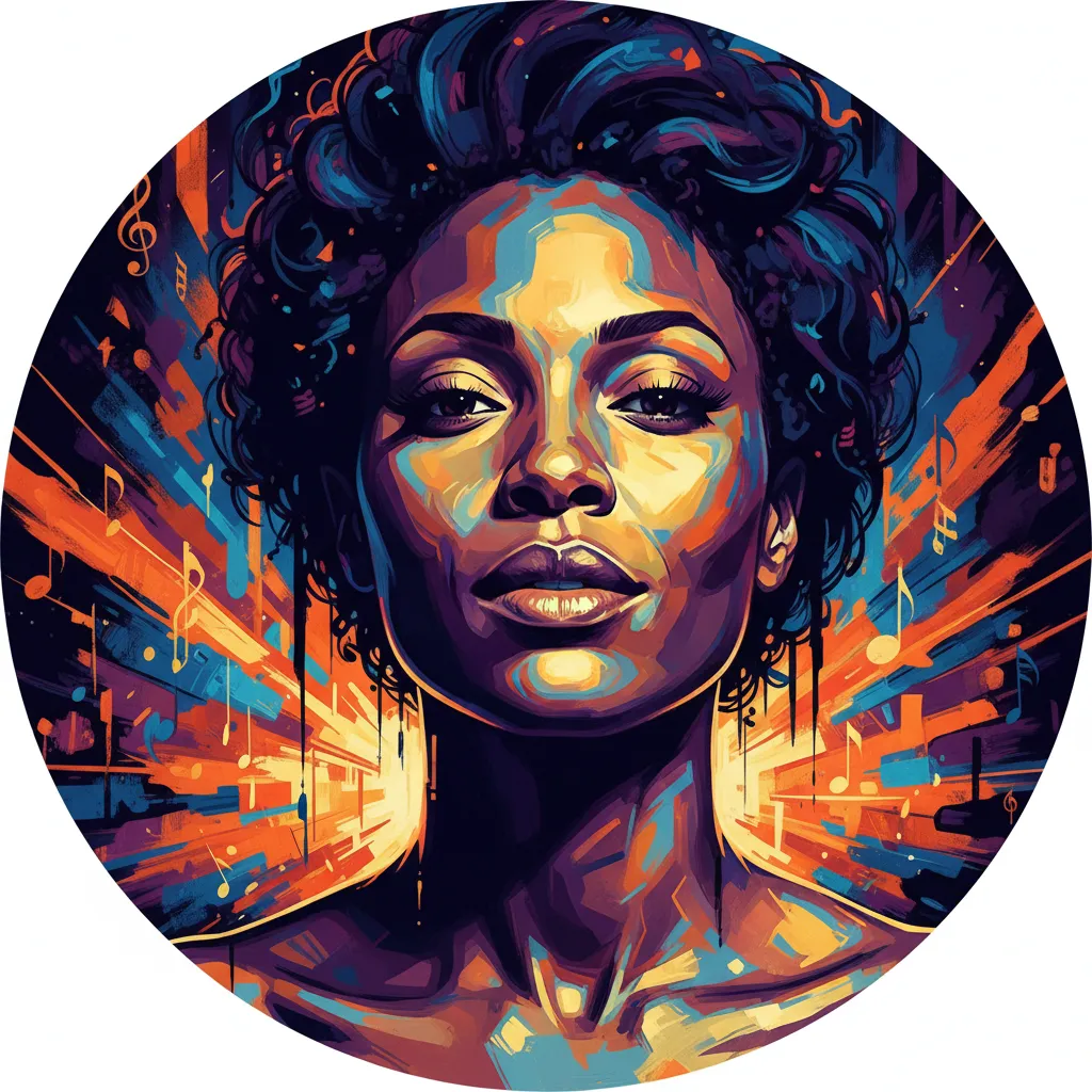 Artistic portrait of Nikki Amuka-Bird