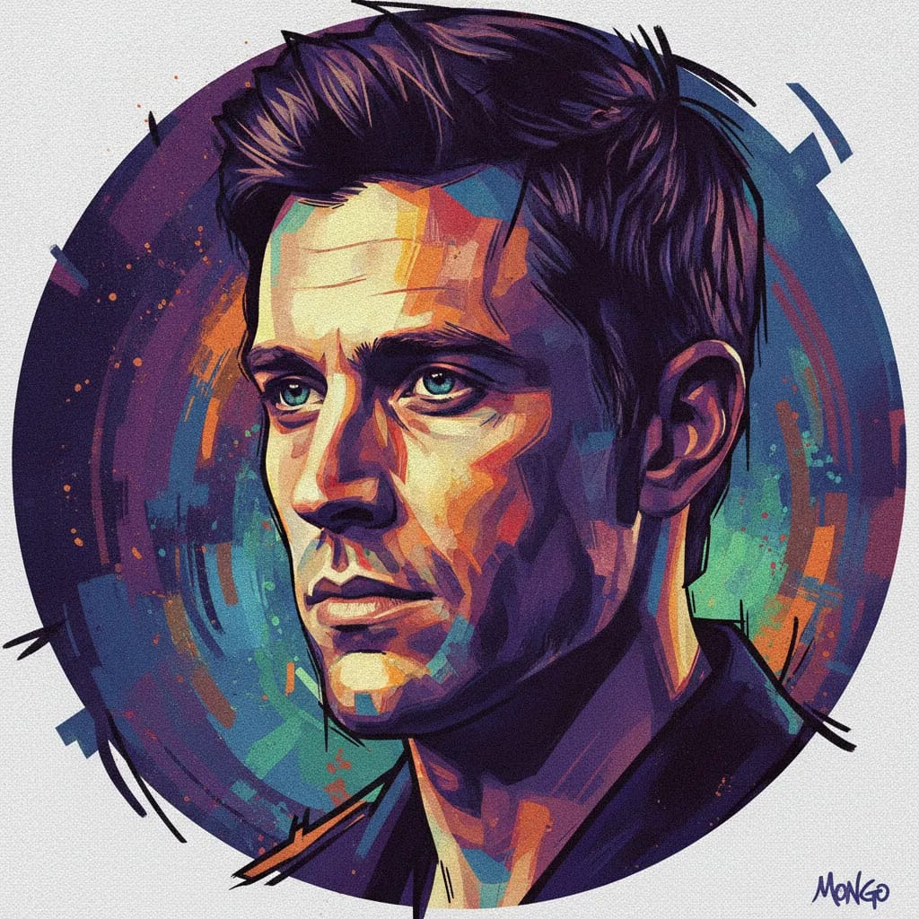 Artistic portrait of Ian Mongrain