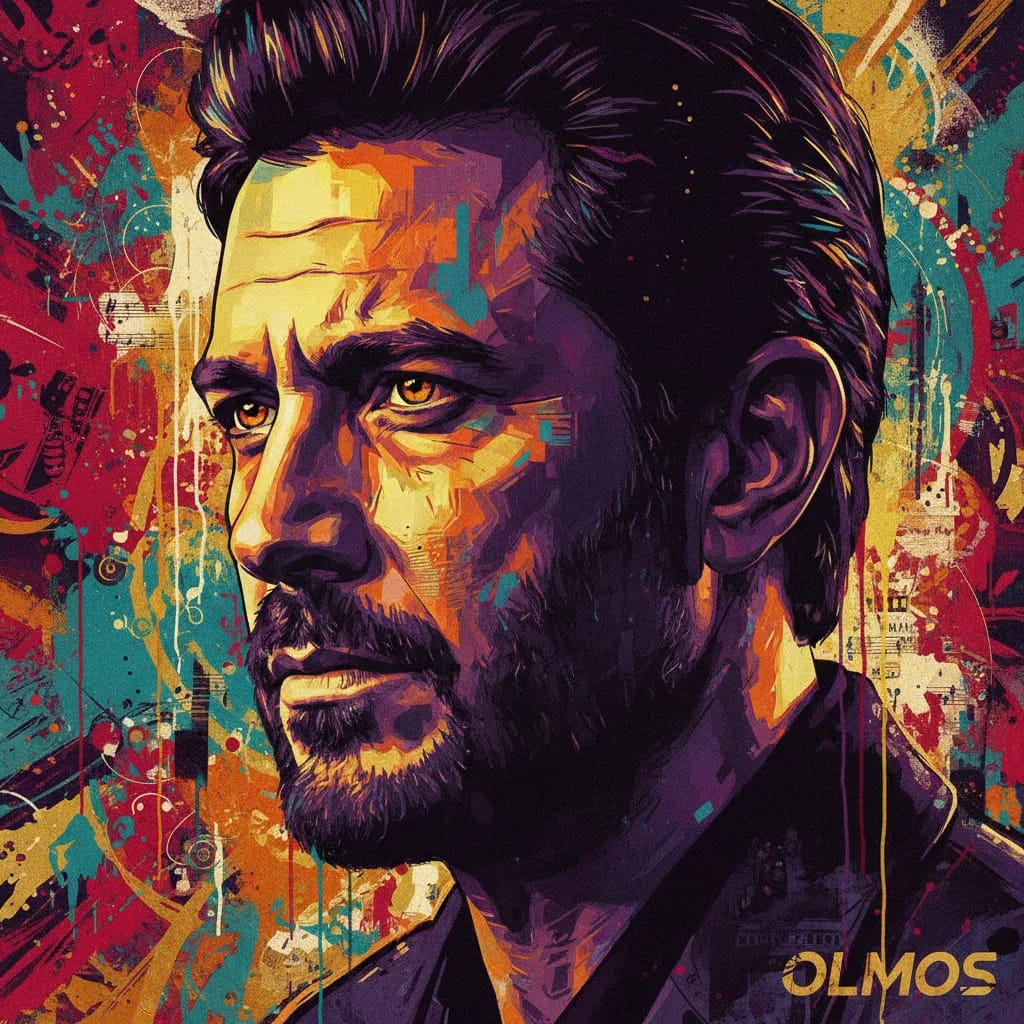 Artistic portrait of Edward James Olmos