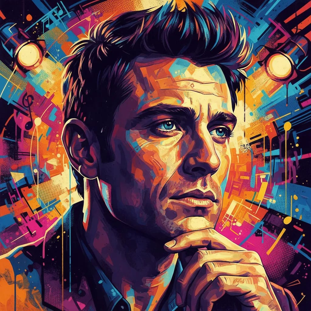 Artistic portrait of Vincent Elbaz