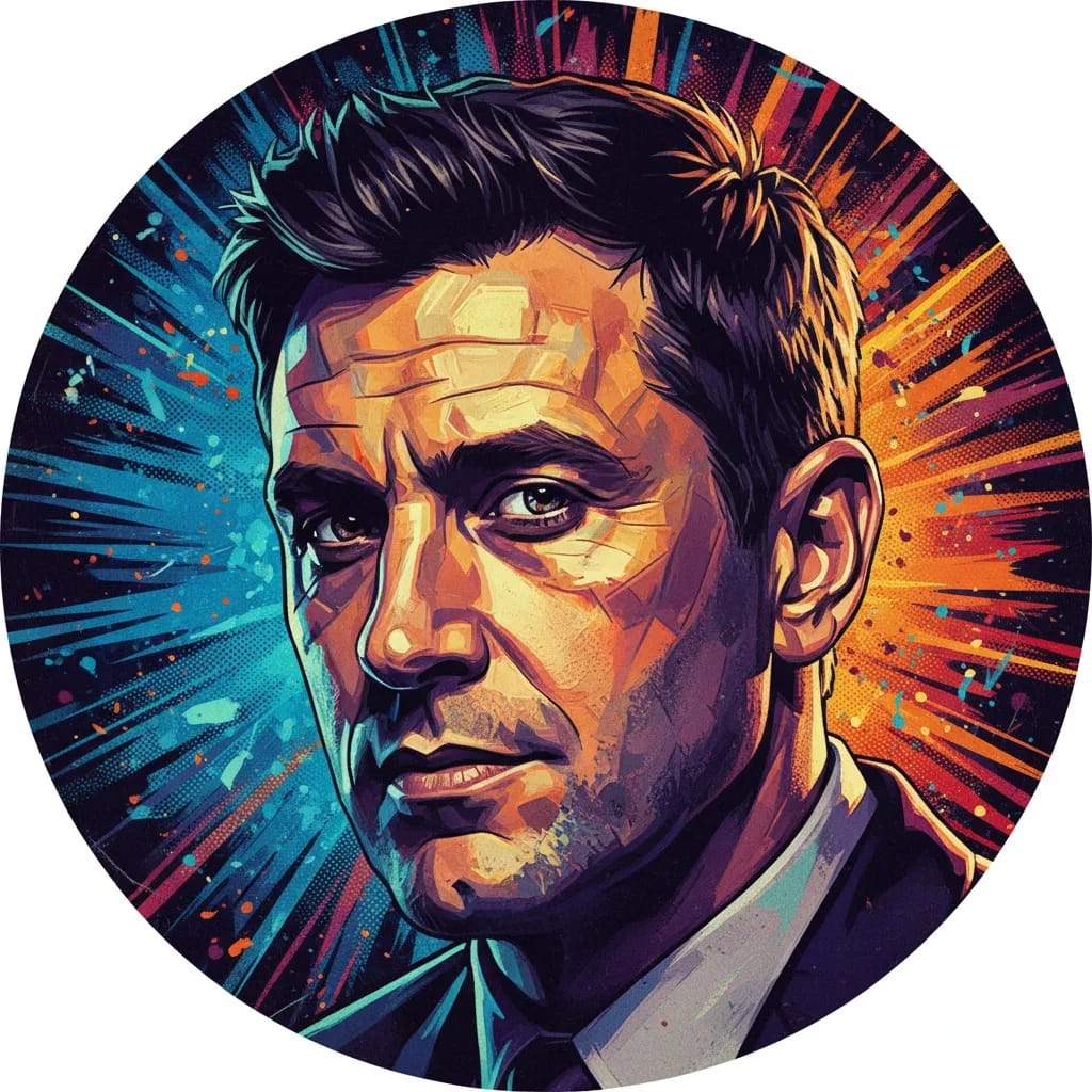 Artistic portrait of Terry Stone