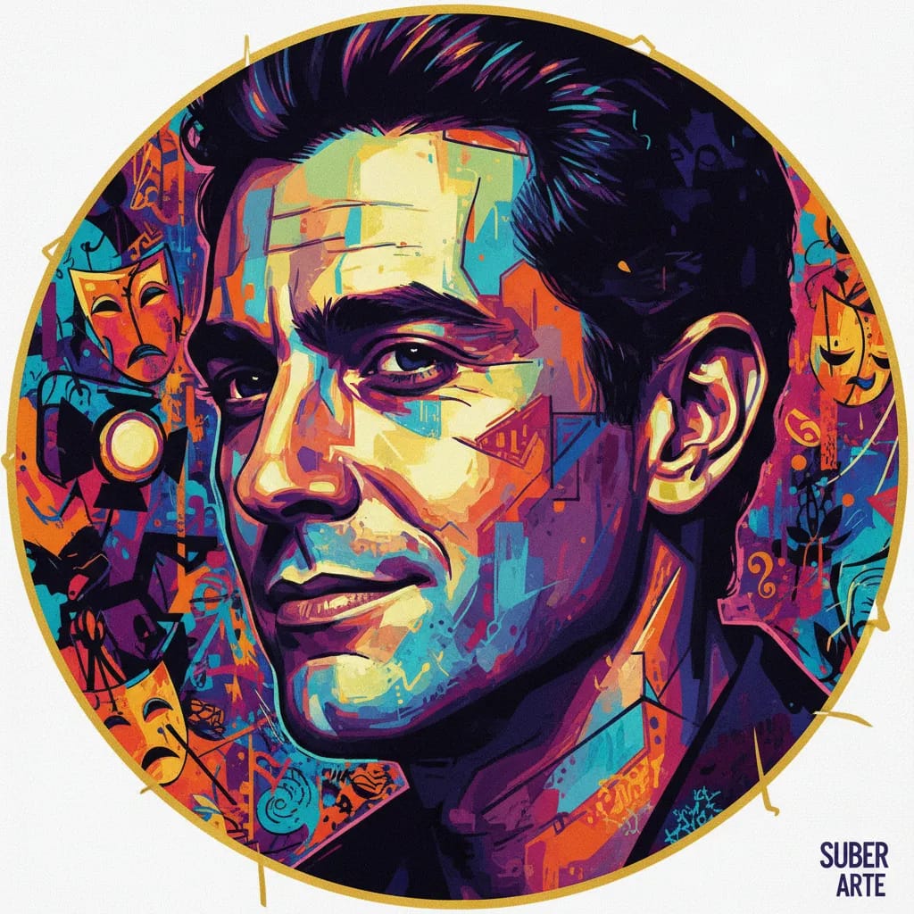 Artistic portrait of Emilio Subercaseaux Campos