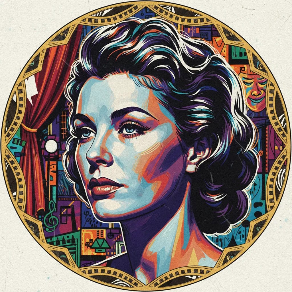 Artistic portrait of Carol Ohmart