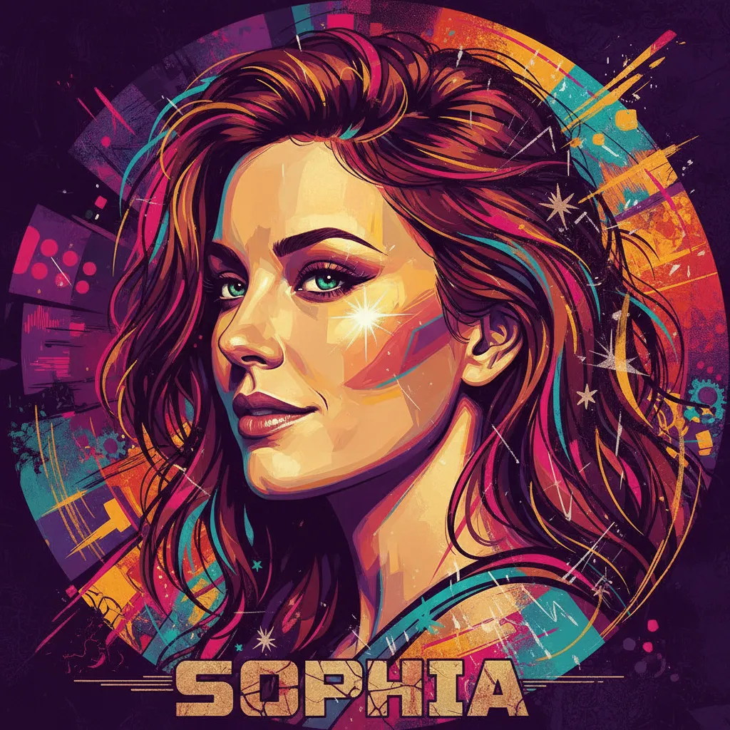 Artistic portrait of Sophia Bush
