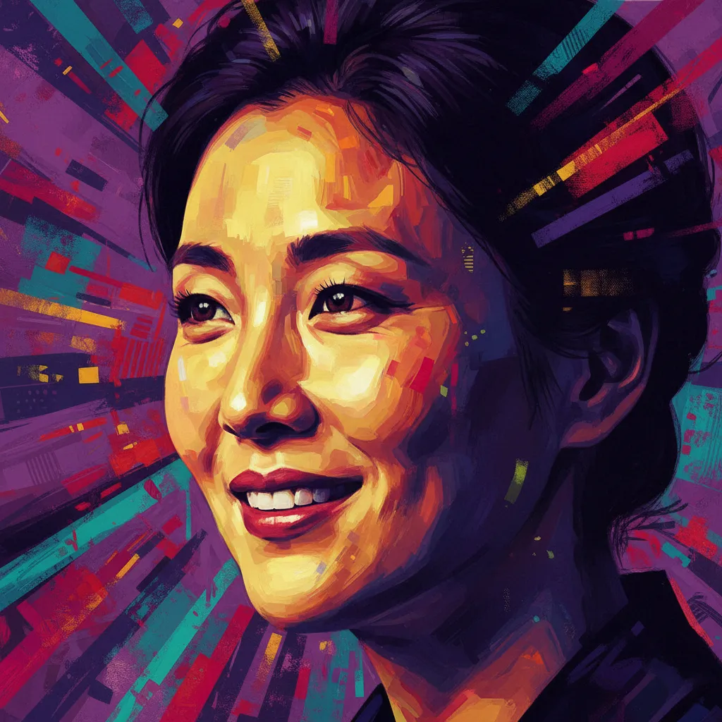 Artistic portrait of Mi-kyeong Yang