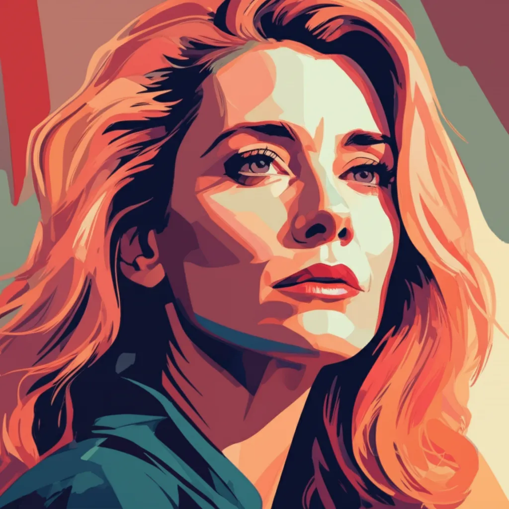 Artistic portrait of Laura Dern