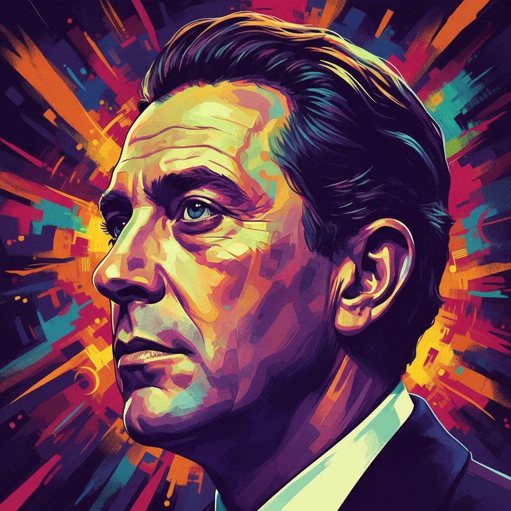 Artistic portrait of Max Adrian