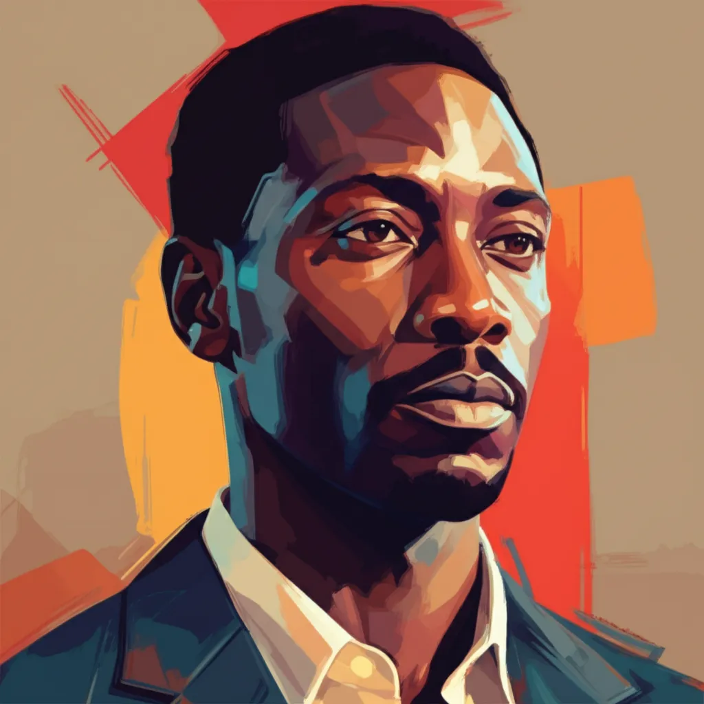 Artistic portrait of Chukwudi Iwuji