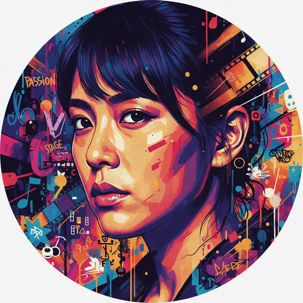 Artistic portrait of Kokoro Kikuchi