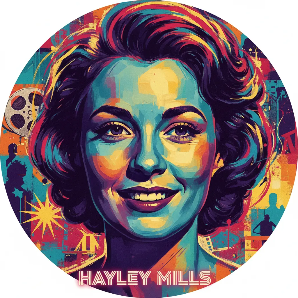Artistic portrait of Hayley Mills