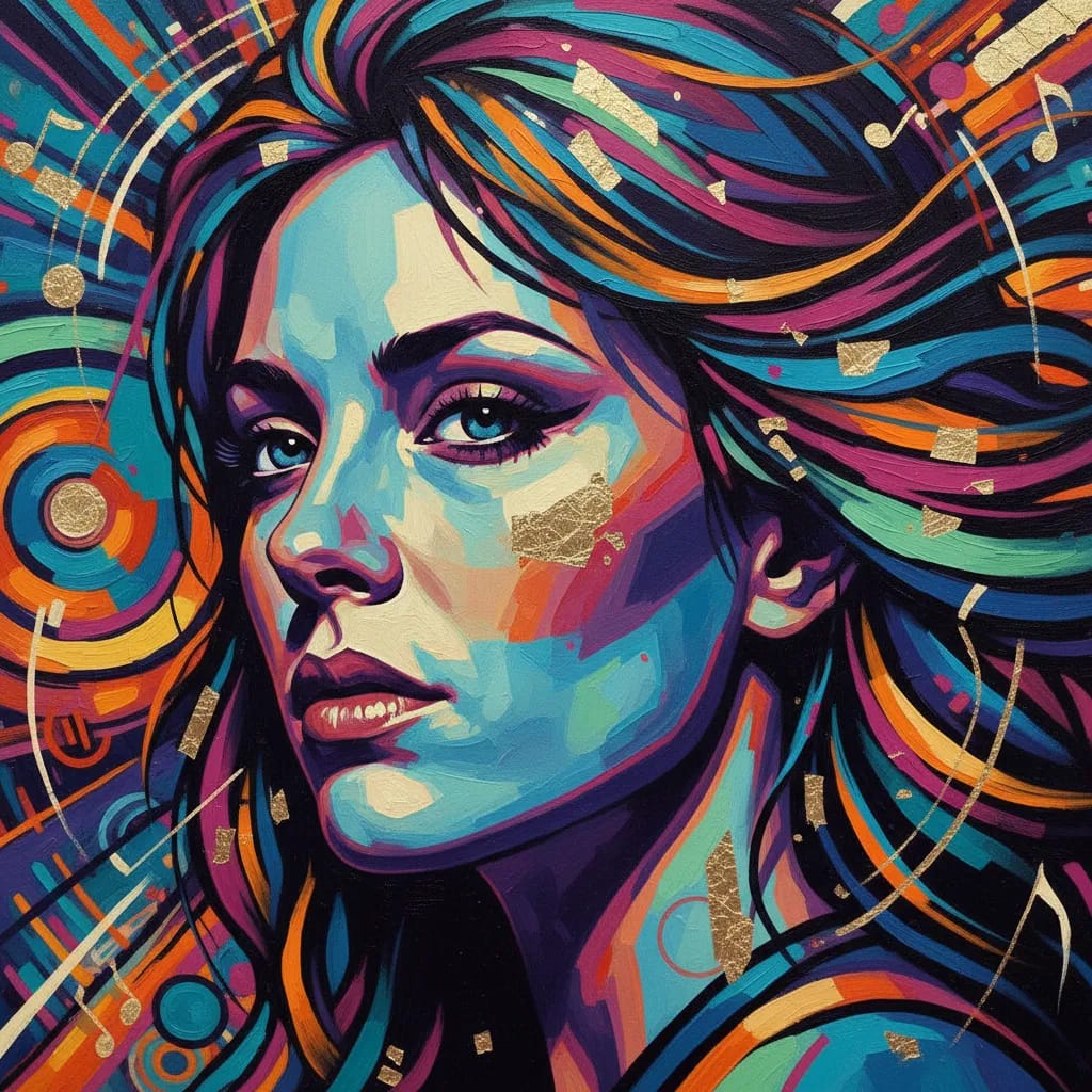 Artistic portrait of Melanie Kinnaman