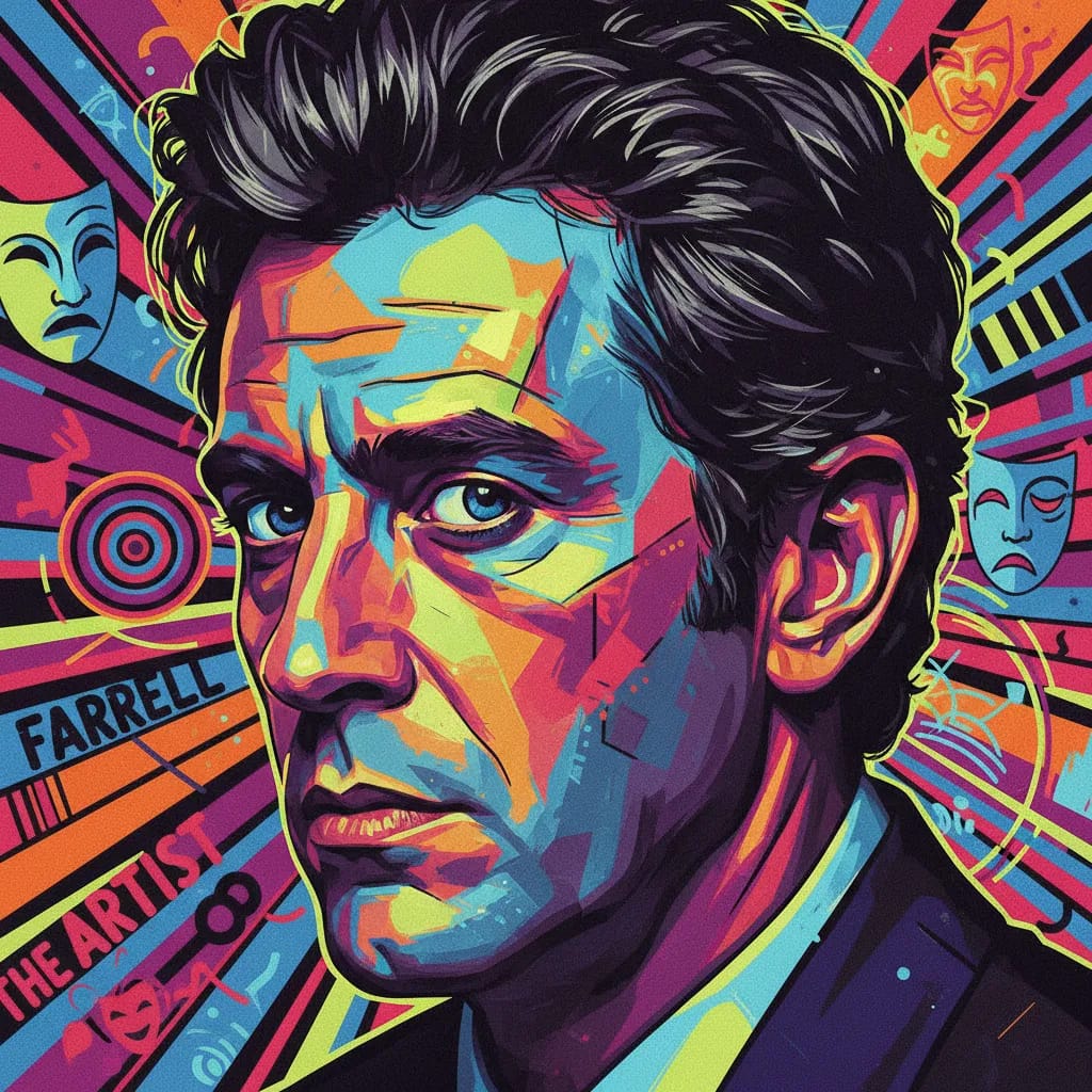 Artistic portrait of Nicholas Farrell