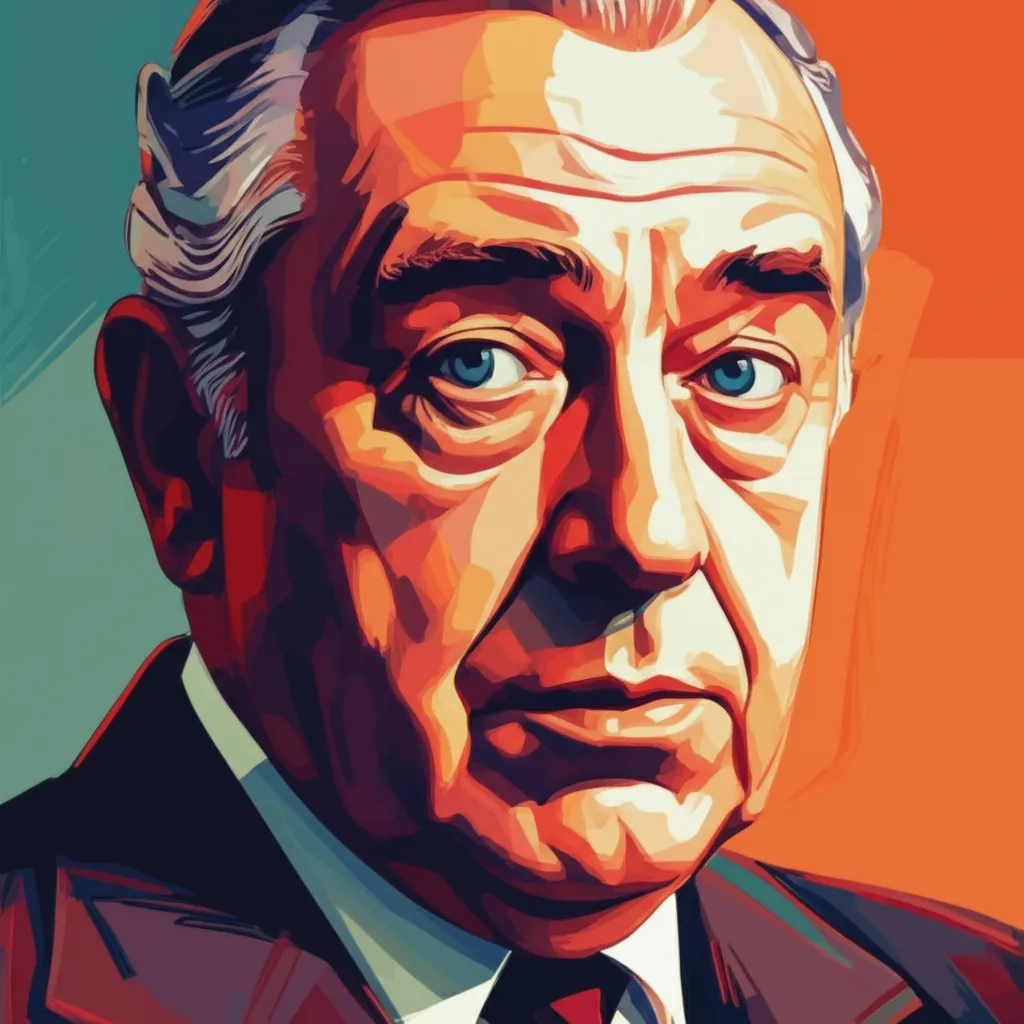 Artistic portrait of Robert Morley