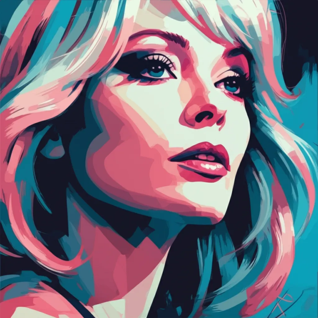 Artistic portrait of Nathalie Delon