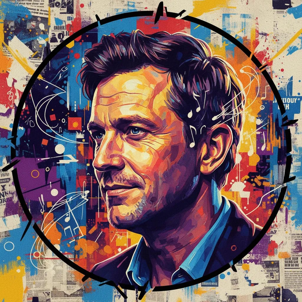 Artistic portrait of Bruce Gleeson