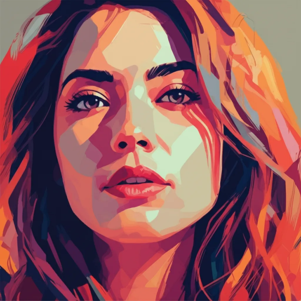 Artistic portrait of Adria Arjona