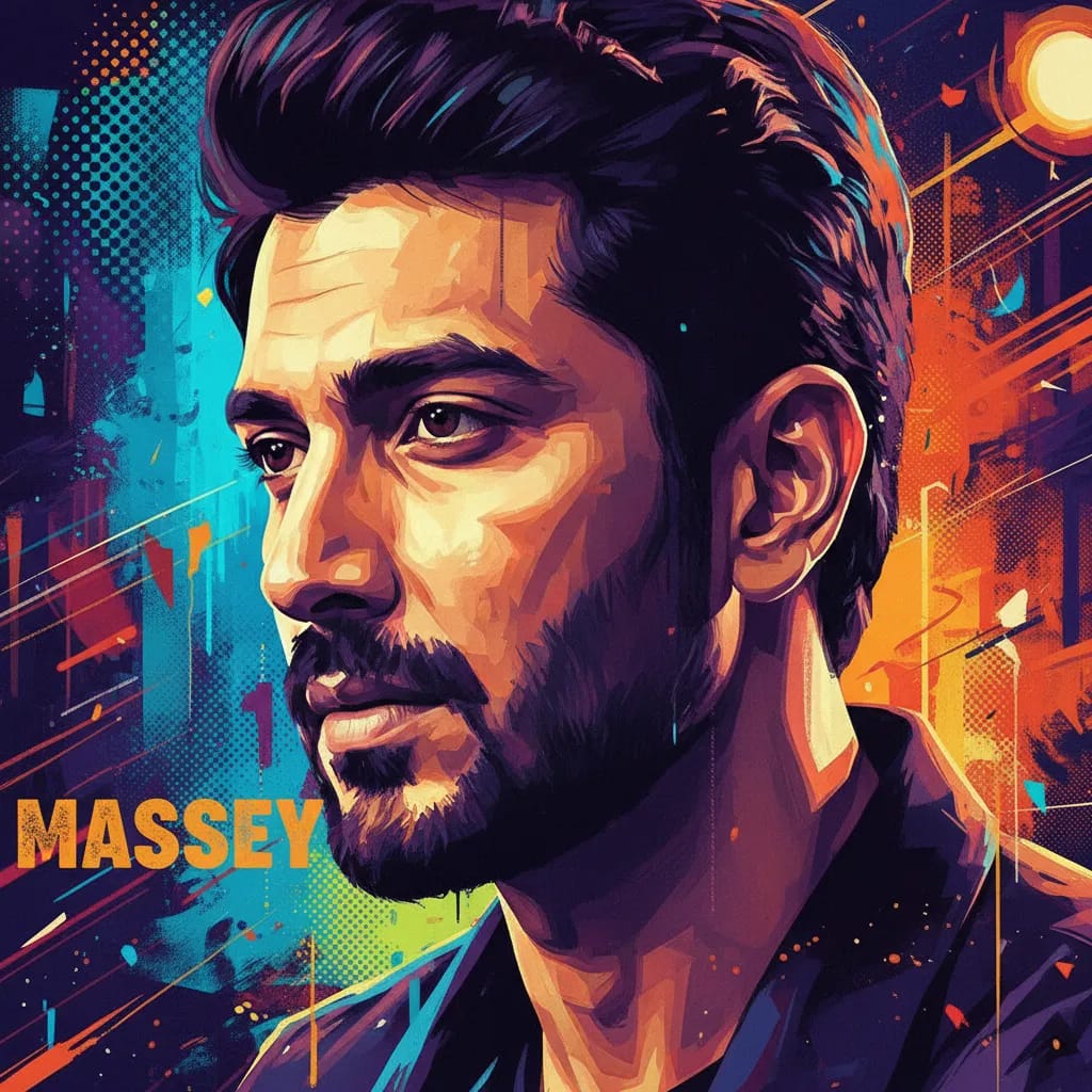 Artistic portrait of Vikrant Massey