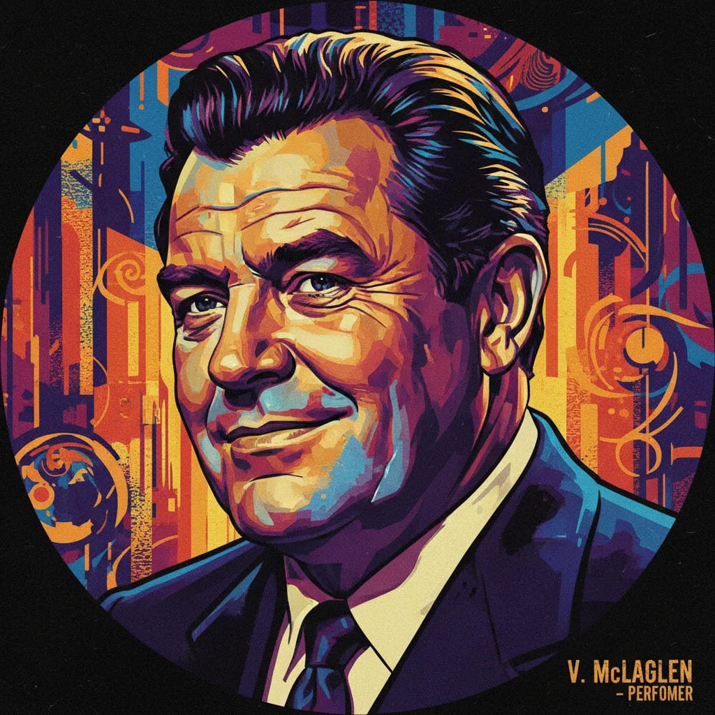 Artistic portrait of Victor McLaglen