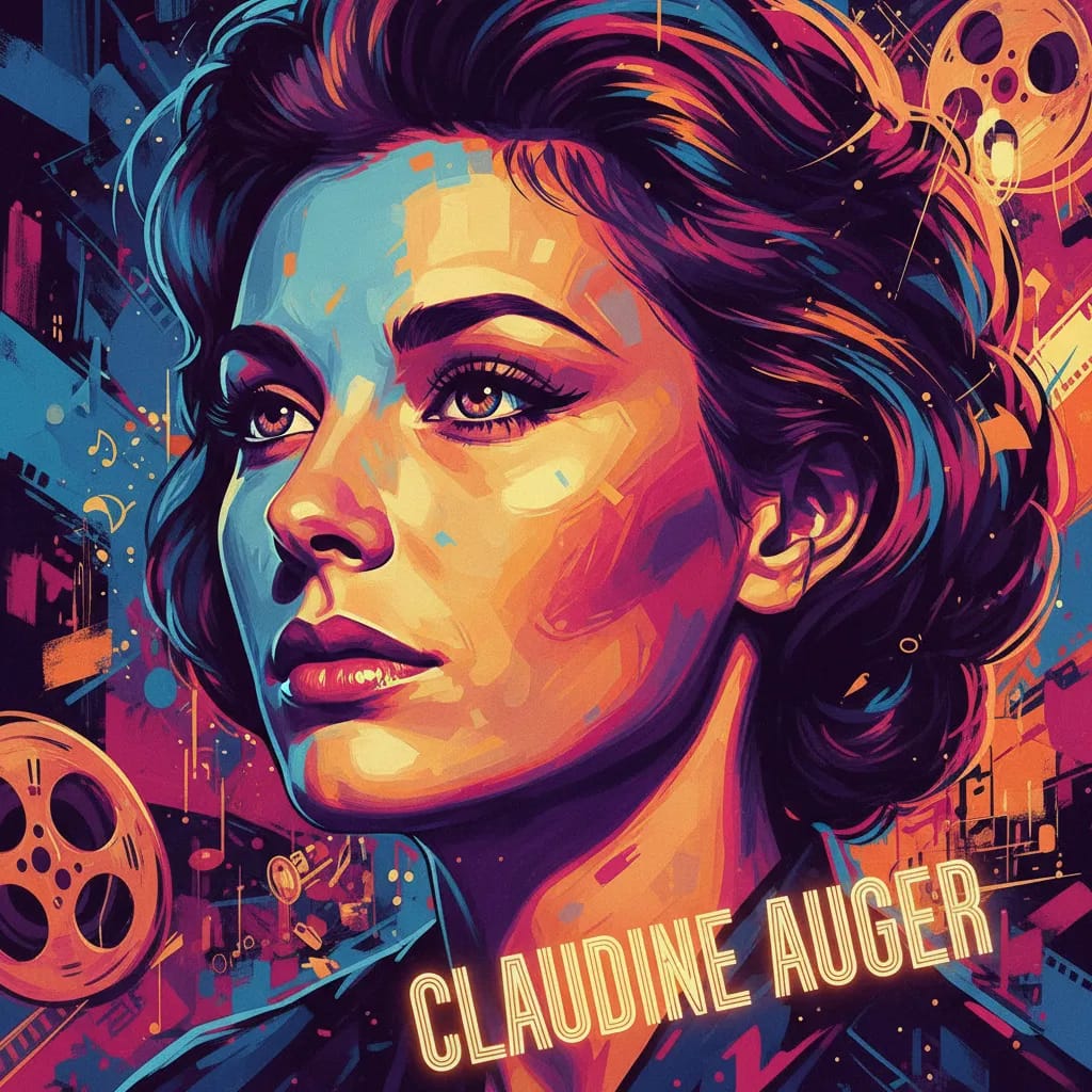 Artistic portrait of Claudine Auger