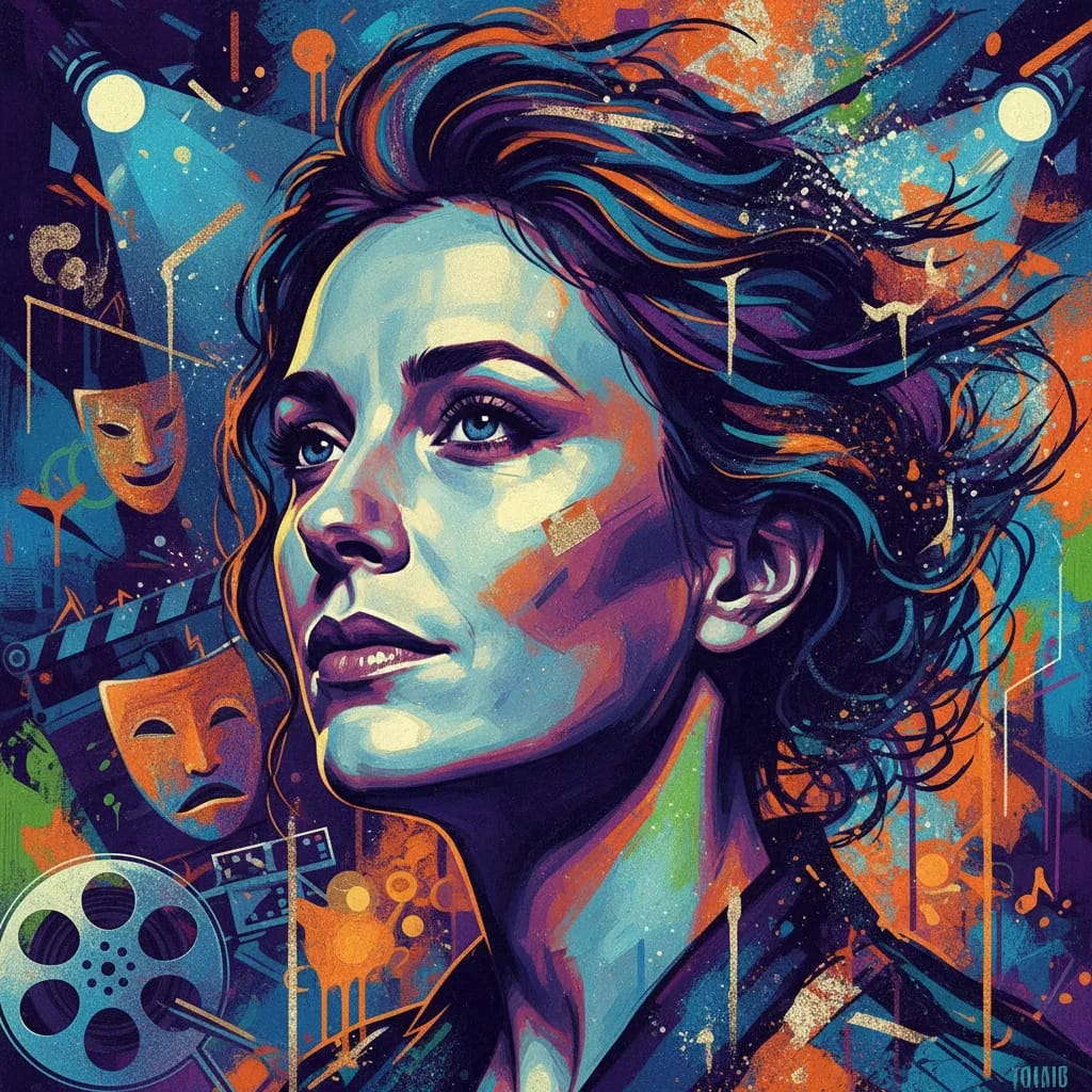Artistic portrait of Valérie Bodson