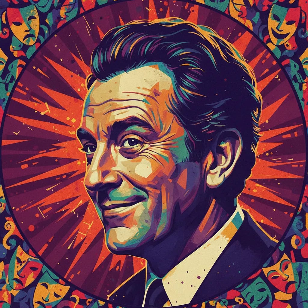 Artistic portrait of Milo O'Shea