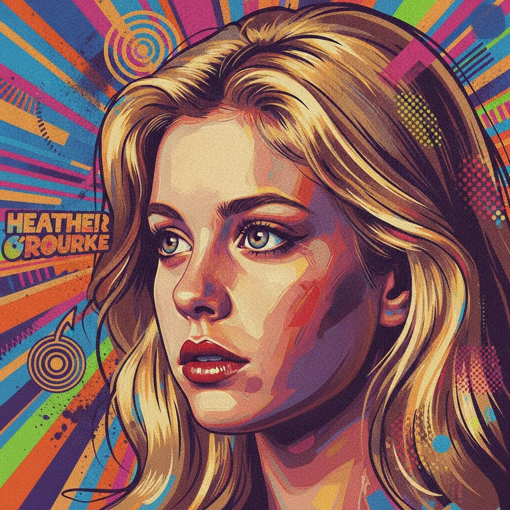 Artistic portrait of Heather O'Rourke
