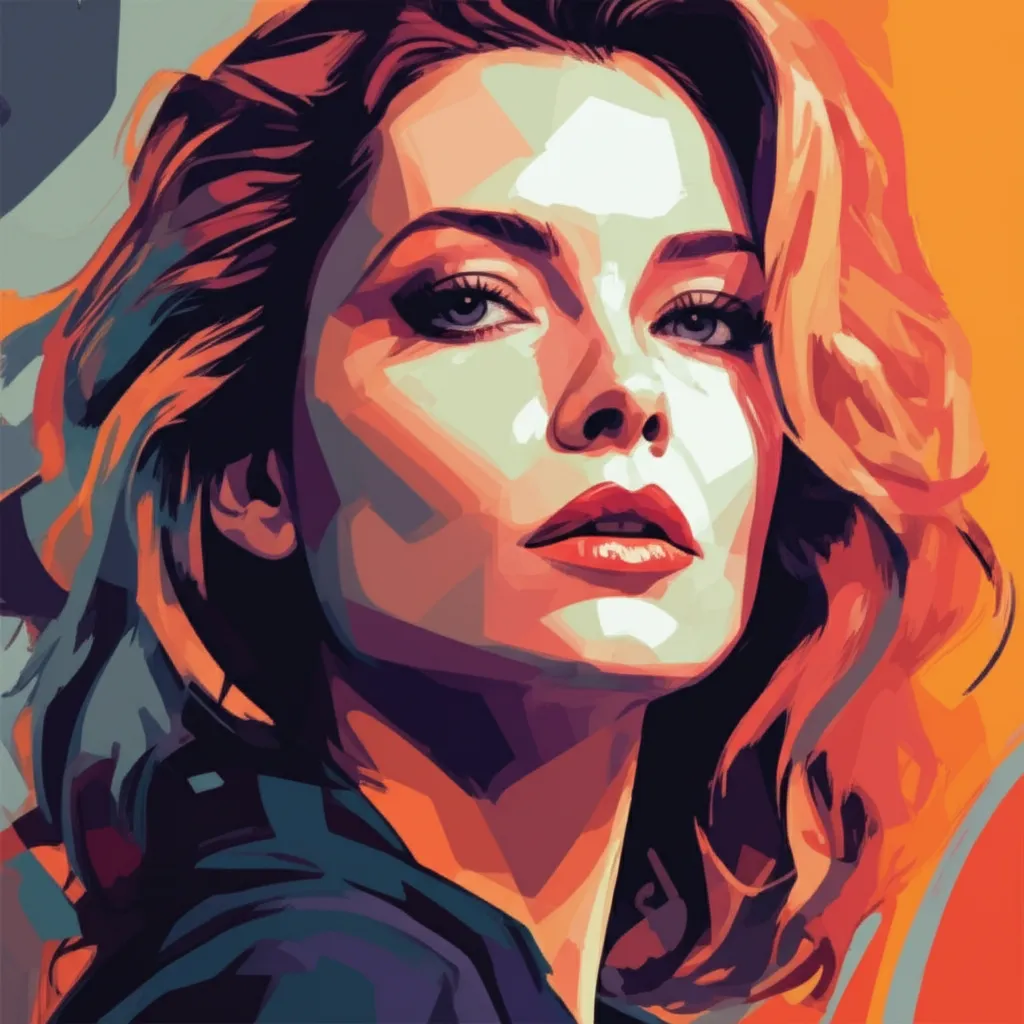Artistic portrait of Michelle Pfeiffer