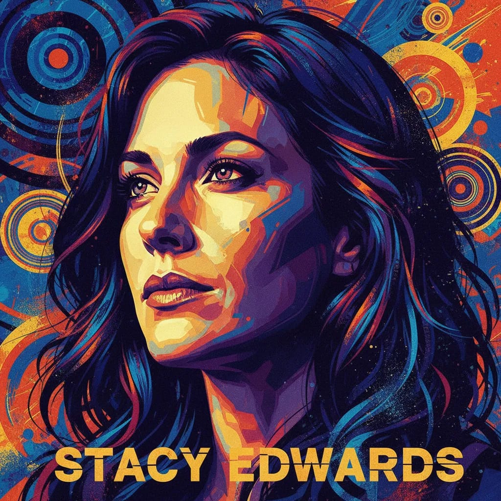 Artistic portrait of Stacy Edwards