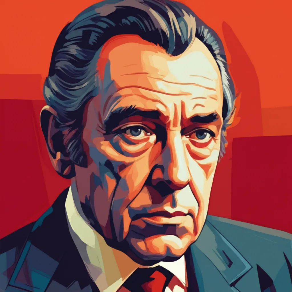 Artistic portrait of Charles Gray