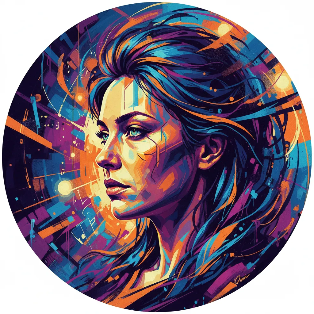 Artistic portrait of Dina Korzun