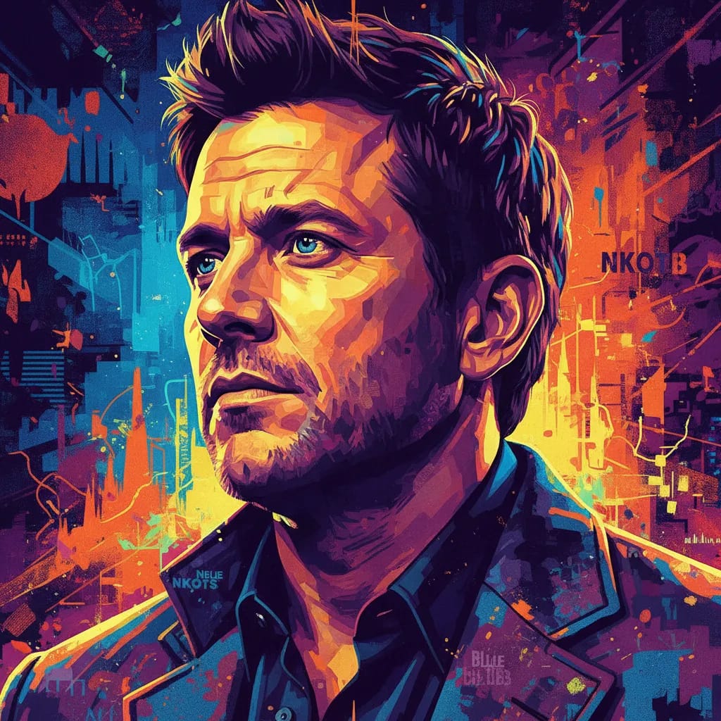 Artistic portrait of Donnie Wahlberg