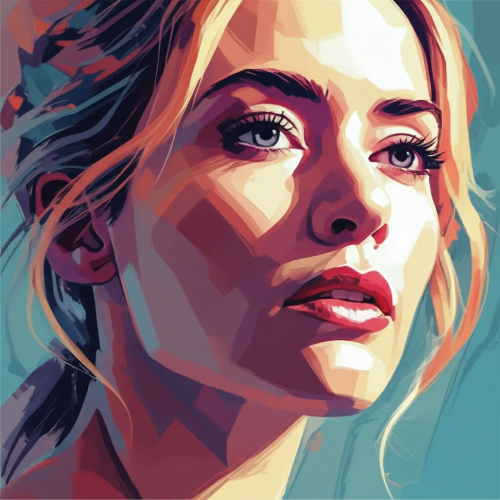 Artistic portrait of Kate Winslet