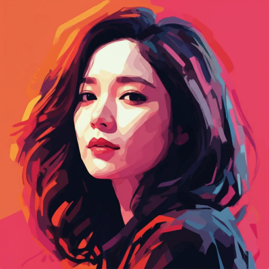 Artistic portrait of Lee Yeong-ae
