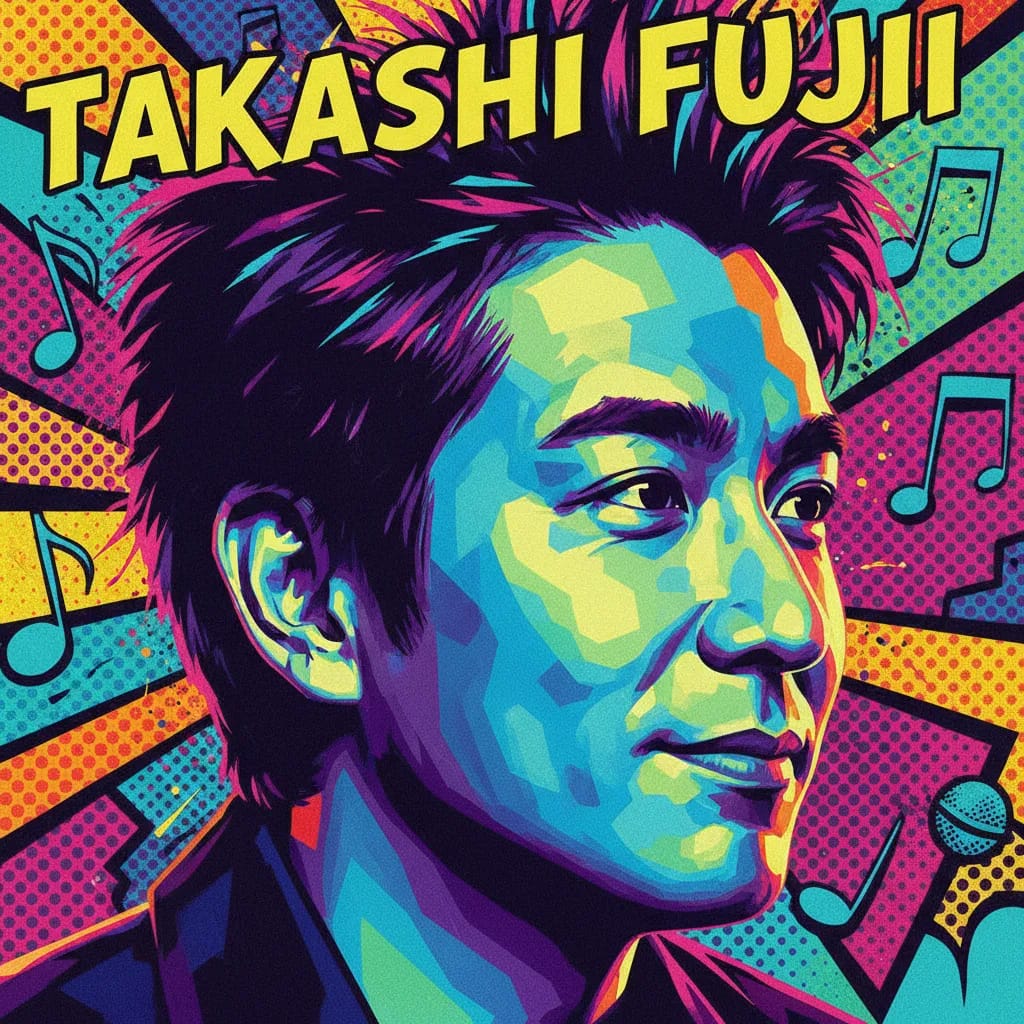 Artistic portrait of Takashi Fujii