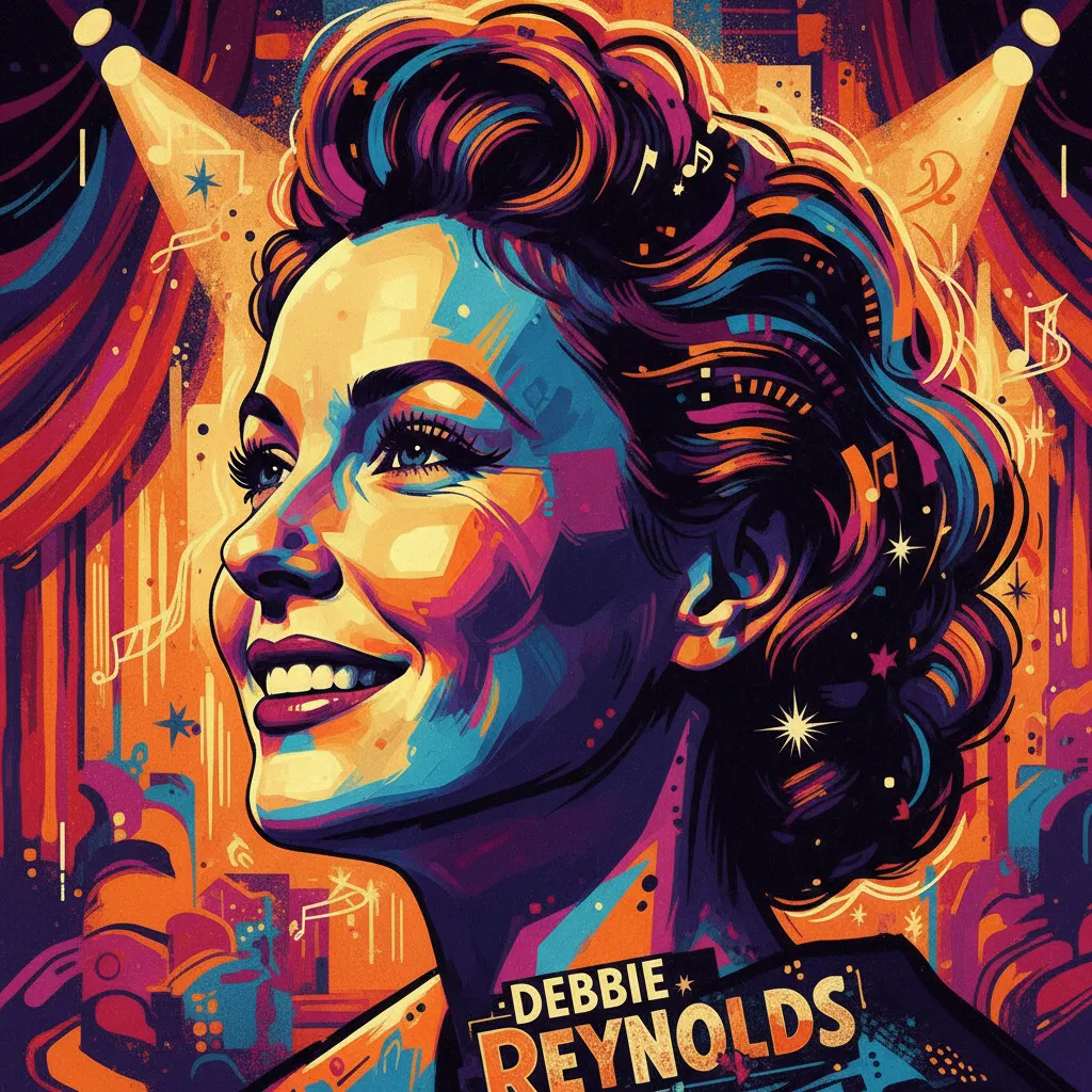 Artistic portrait of Debbie Reynolds