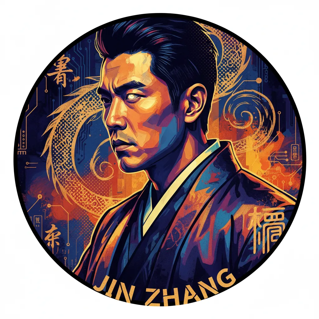 Artistic portrait of Jin Zhang