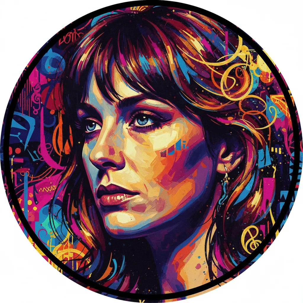 Artistic portrait of Angeline Ball