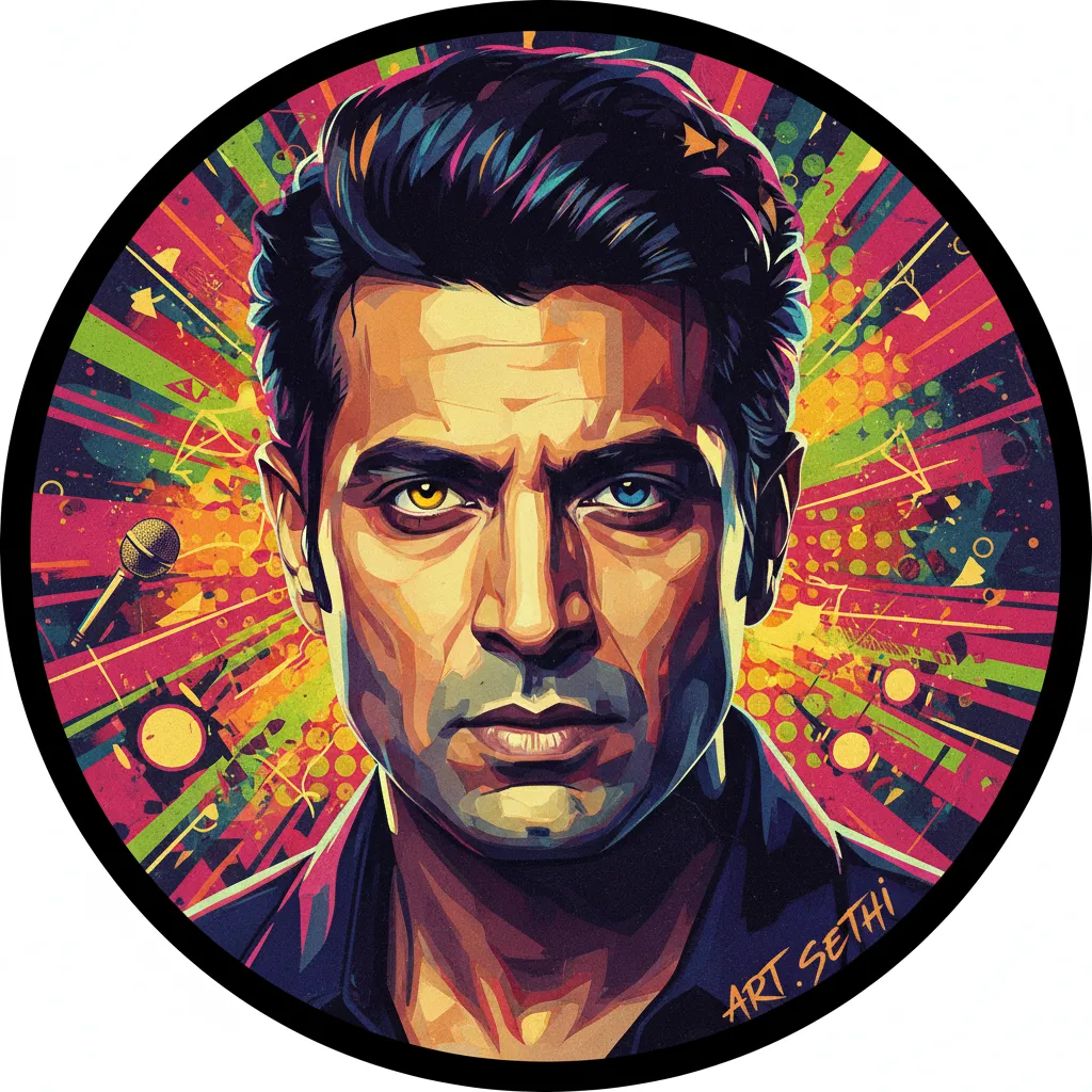 Artistic portrait of Parmeet Sethi
