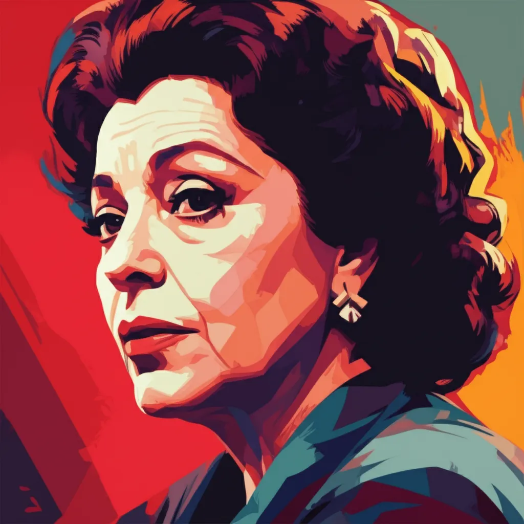 Artistic portrait of Anna Magnani
