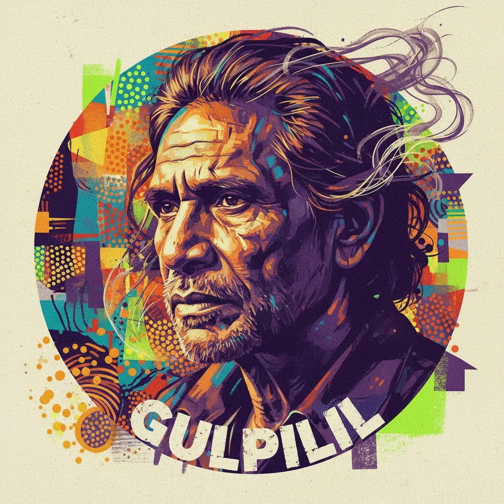 Artistic portrait of David Gulpilil