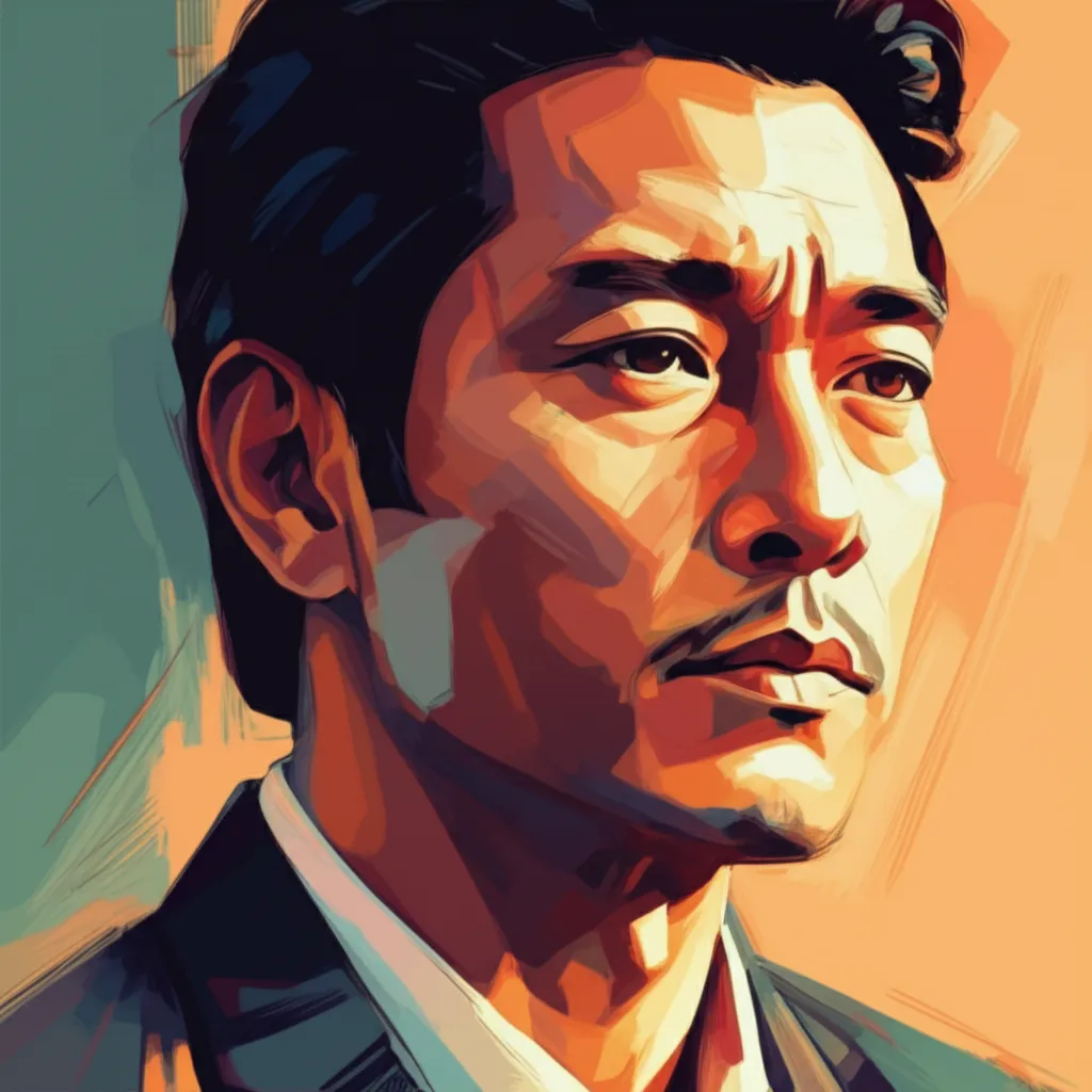 Artistic portrait of Yun-Fat Chow